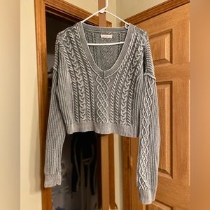 Aeropostale Vneck Green Relaxed Sweater Size Large